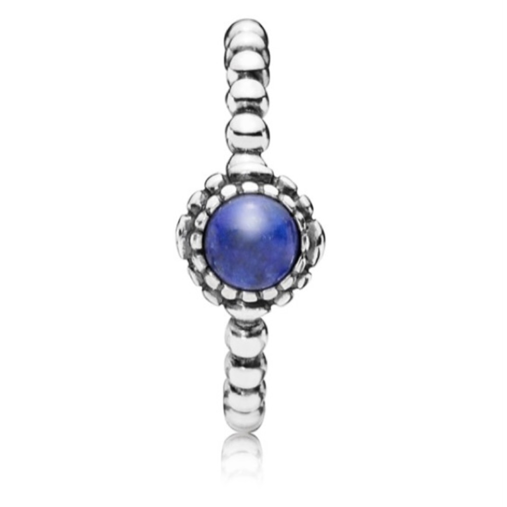 PANDORA Lapis Lazuli Sterling Silver Ring